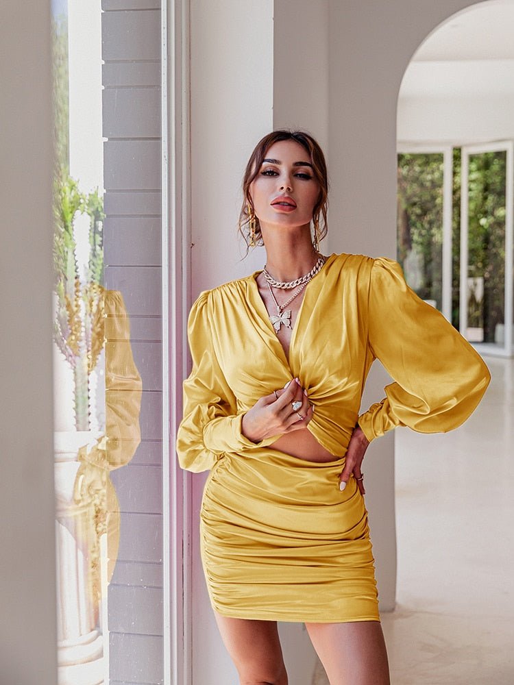 Sukienka wieczorowa Chic lantern sleeve - vivano - warszawa