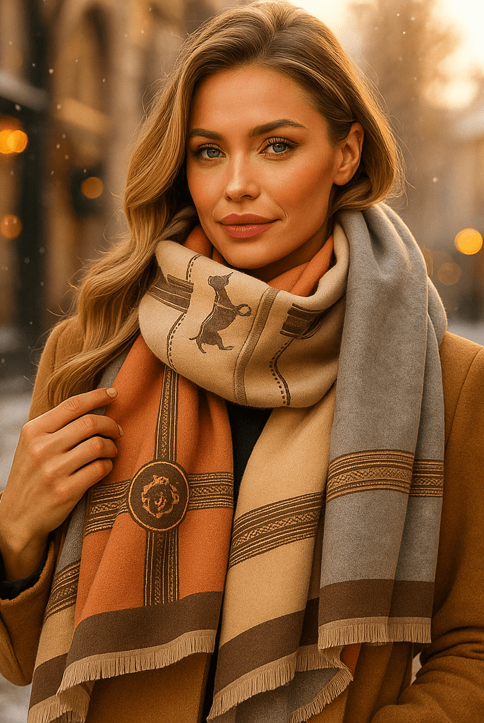Szalik Kaszmirowy Ruby – Elegancki, Ciepły i Luksusowy