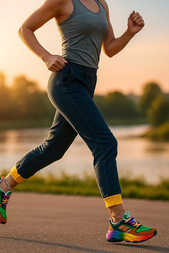 Tęczowe buty ergonomicznye damskie