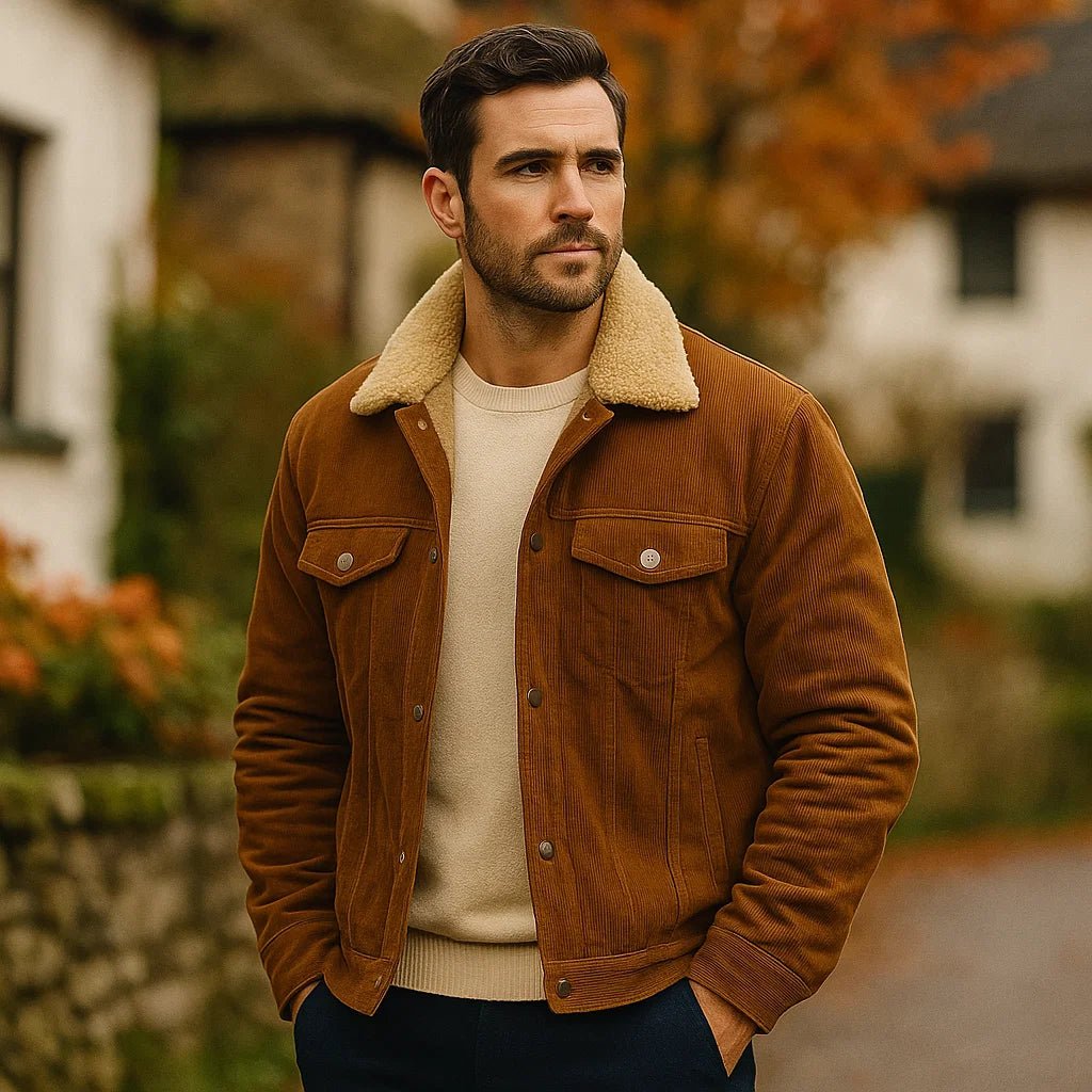 Vibe – Męska kurtka dżinsowa zimowa - vivano - warszawa