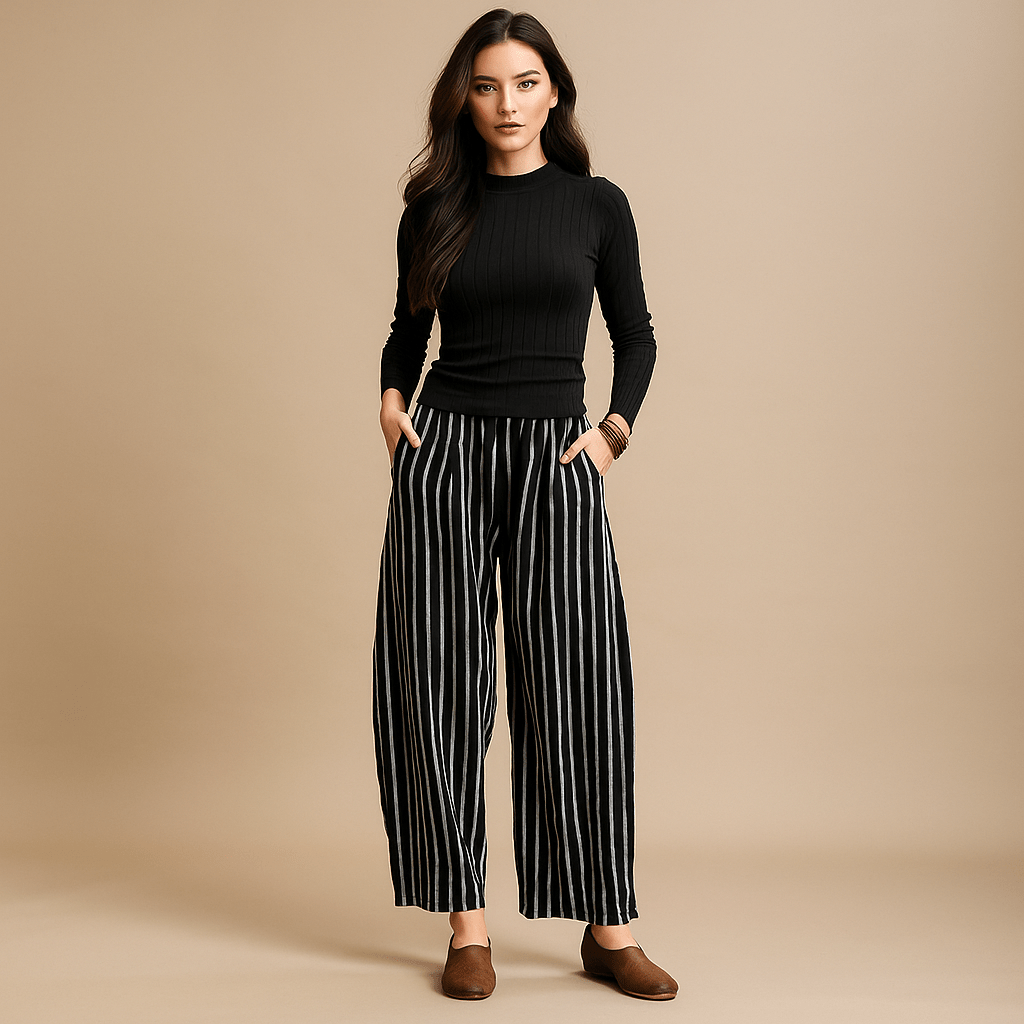 Vintage Hørbukser - Komfortowe - Ponadczasowe - Naturalne Materiały - vivano - warszawa