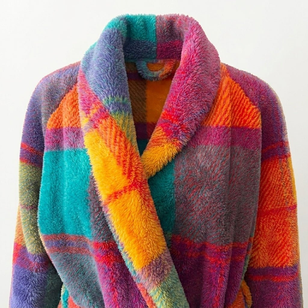 Płaszcz damski wełniany w kratę | Oversized, długi, zimowy