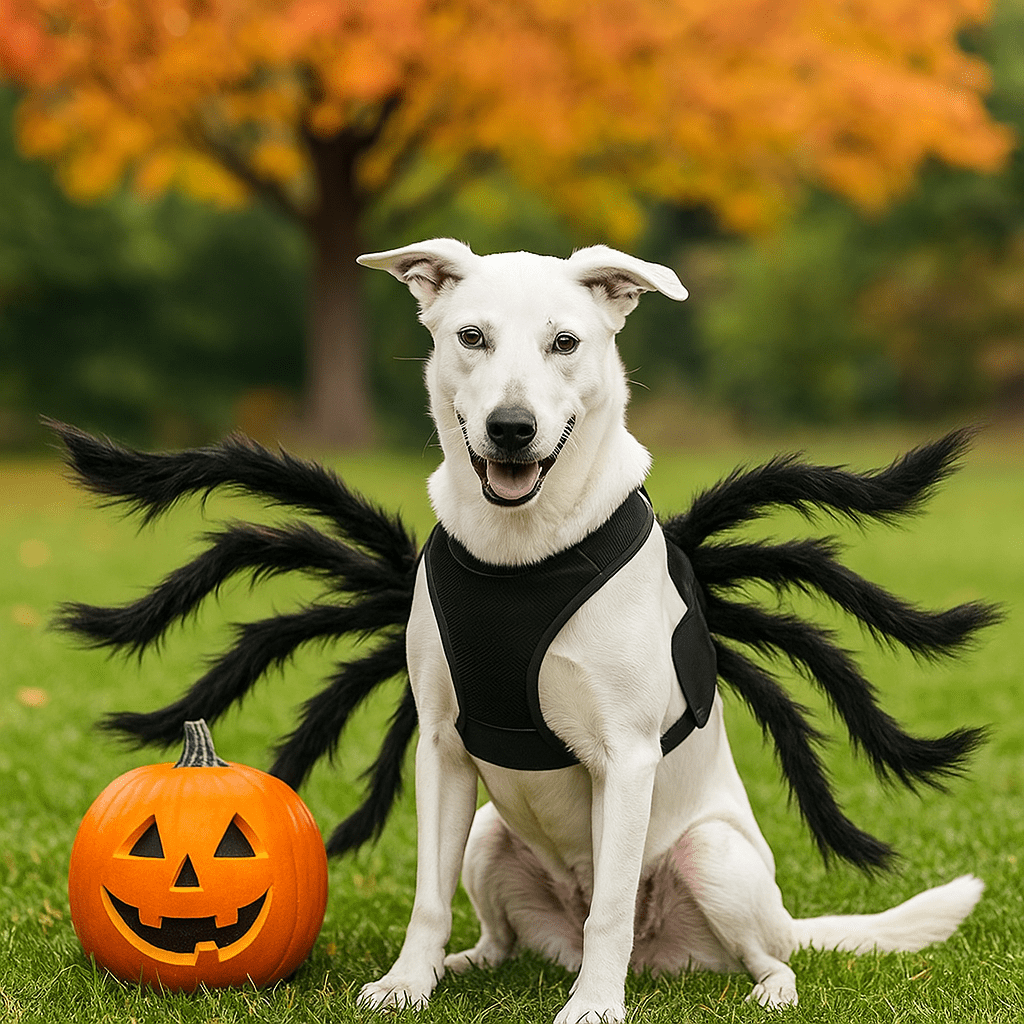 Zabawny Futrzany Kostium Halloween dla Psa - Straszny Pająk - Unikalny Strój - vivano - warszawa