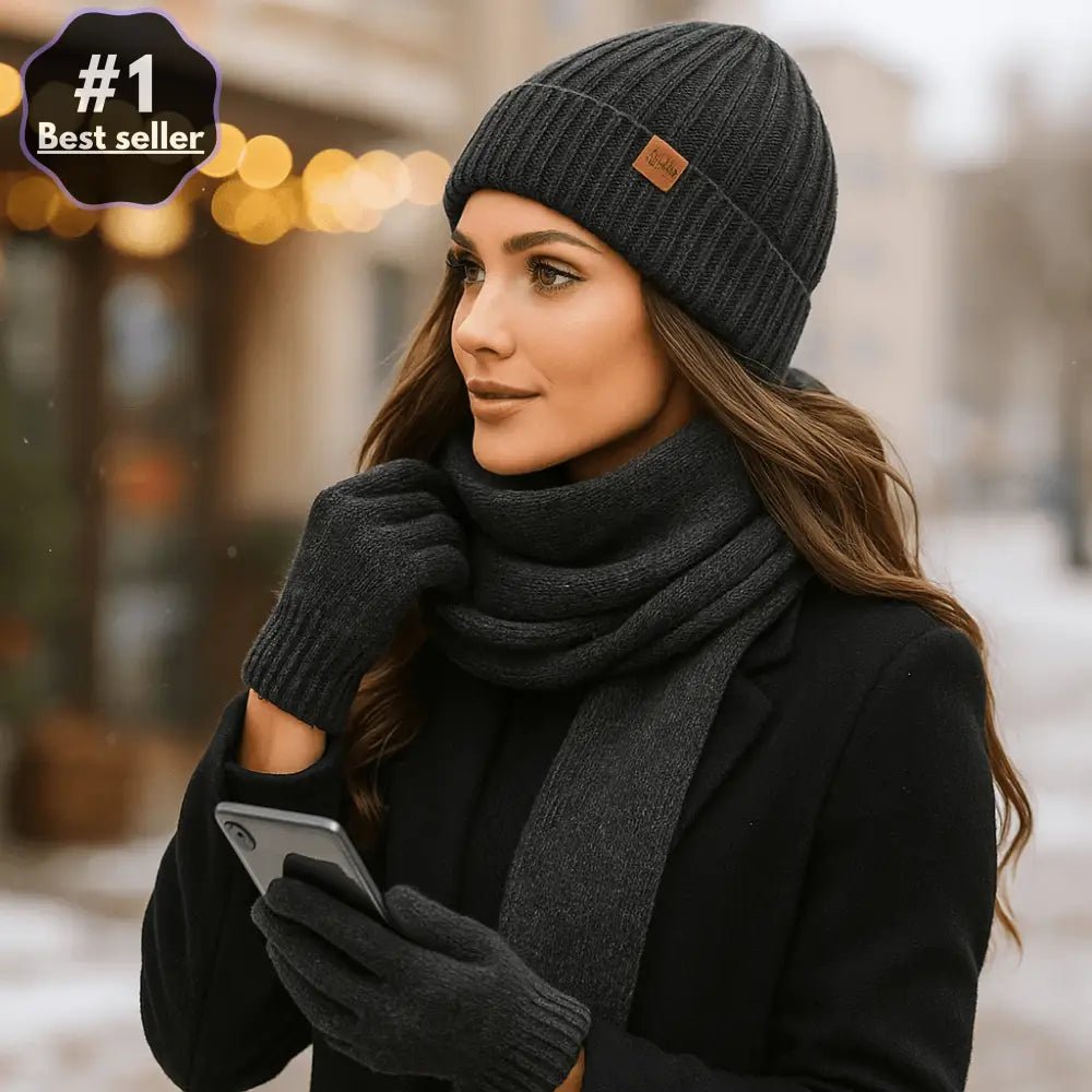 Zestaw Czapka Szalik Rękawiczki – Limitowana Edycja - vivano - warszawa