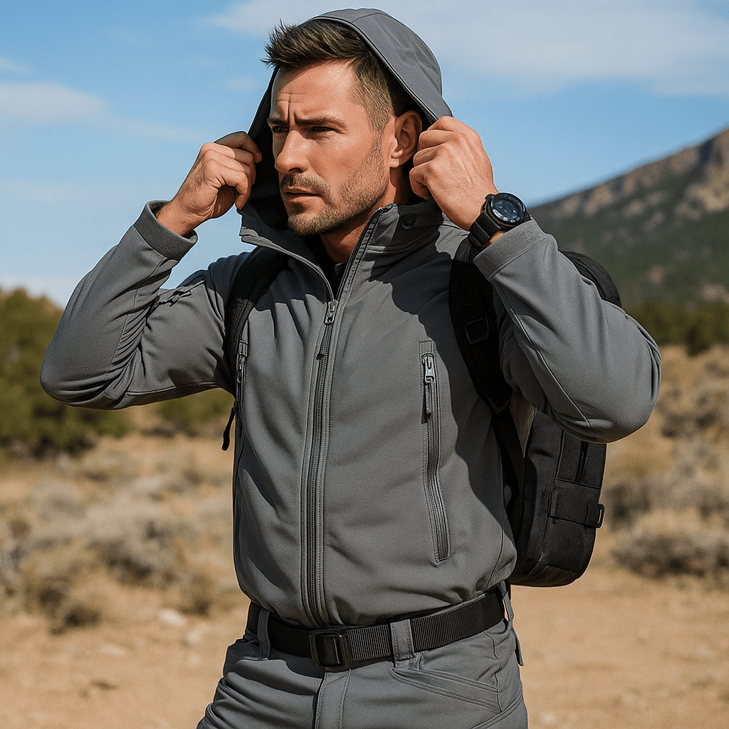 Zestaw taktyczny męski - kurtka wodoodporna - spodnie wielopocketowe - vivano - warszawa