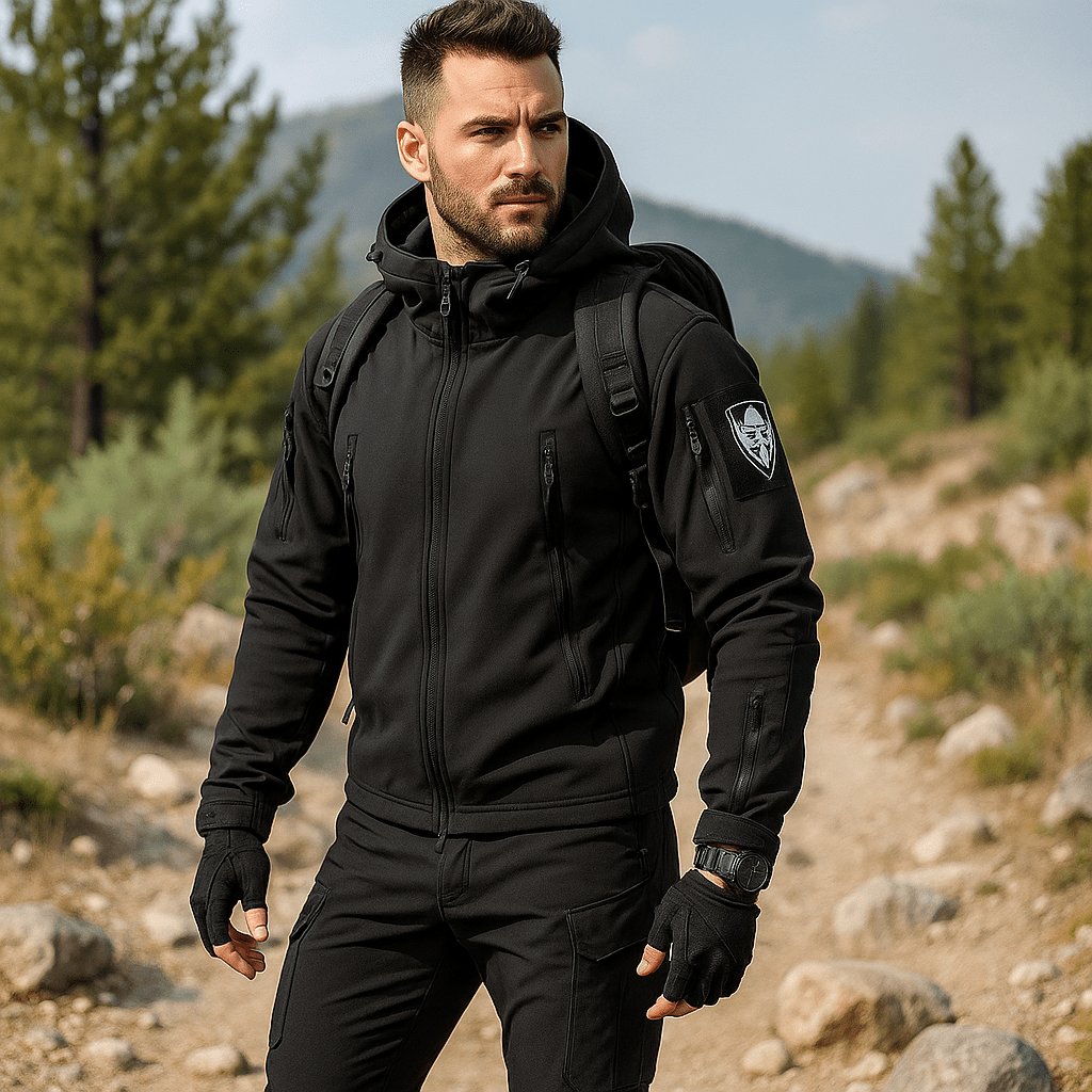 Zestaw taktyczny męski - kurtka wodoodporna - spodnie wielopocketowe - vivano - warszawa