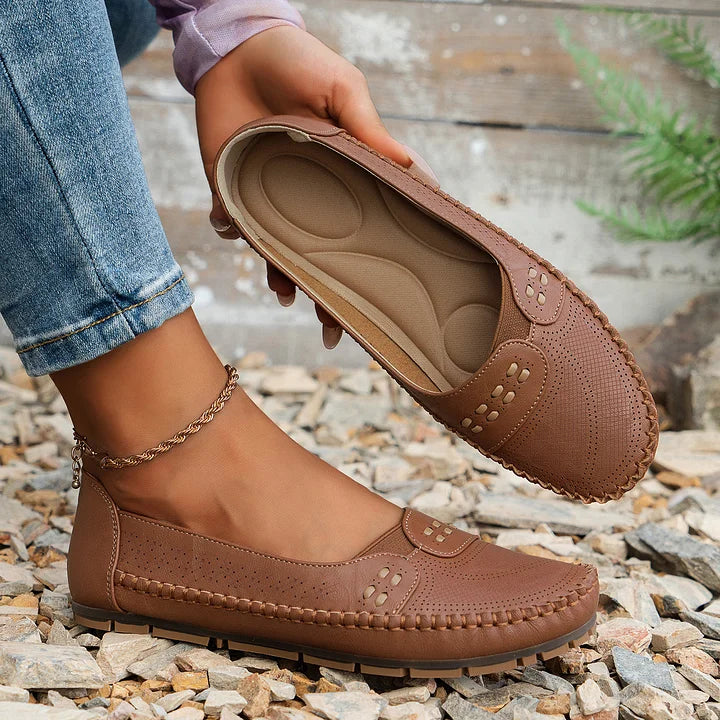 Damskie Mokasyny | Perforowane Slip-On, Oddychające