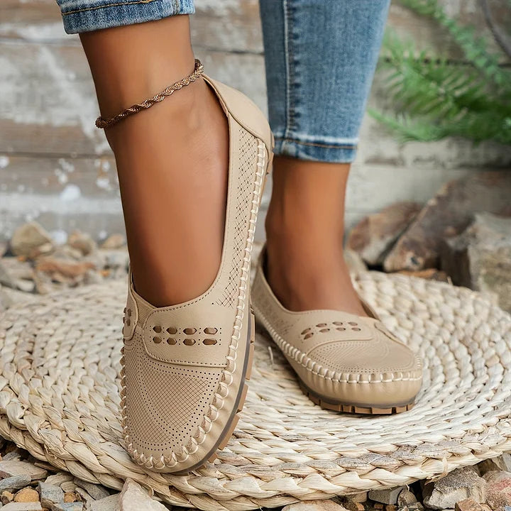 Damskie Mokasyny | Perforowane Slip-On, Oddychające