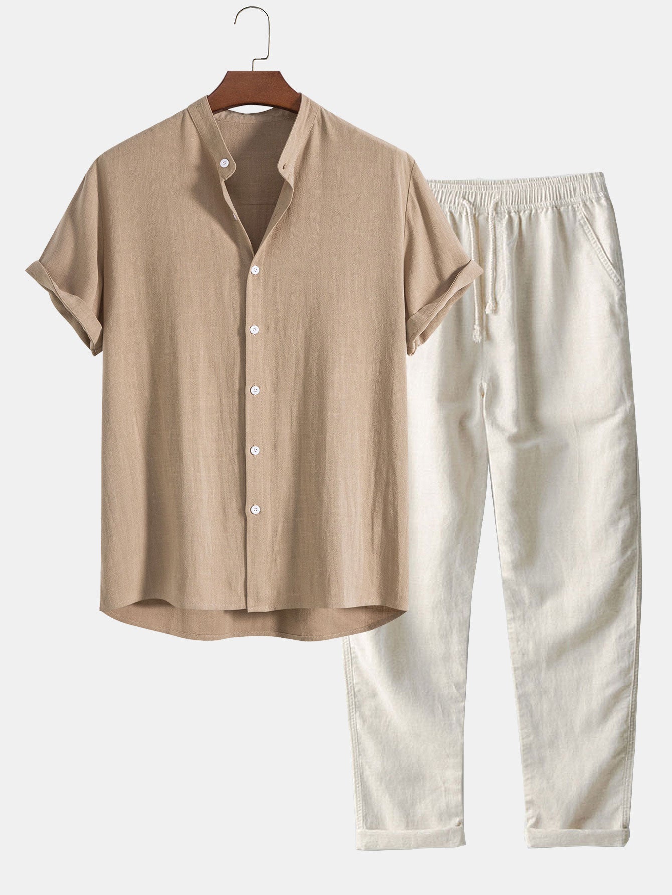 Zestawu Męskie Letni Styl | Luźny Krój | Navy, Beige, Czarny