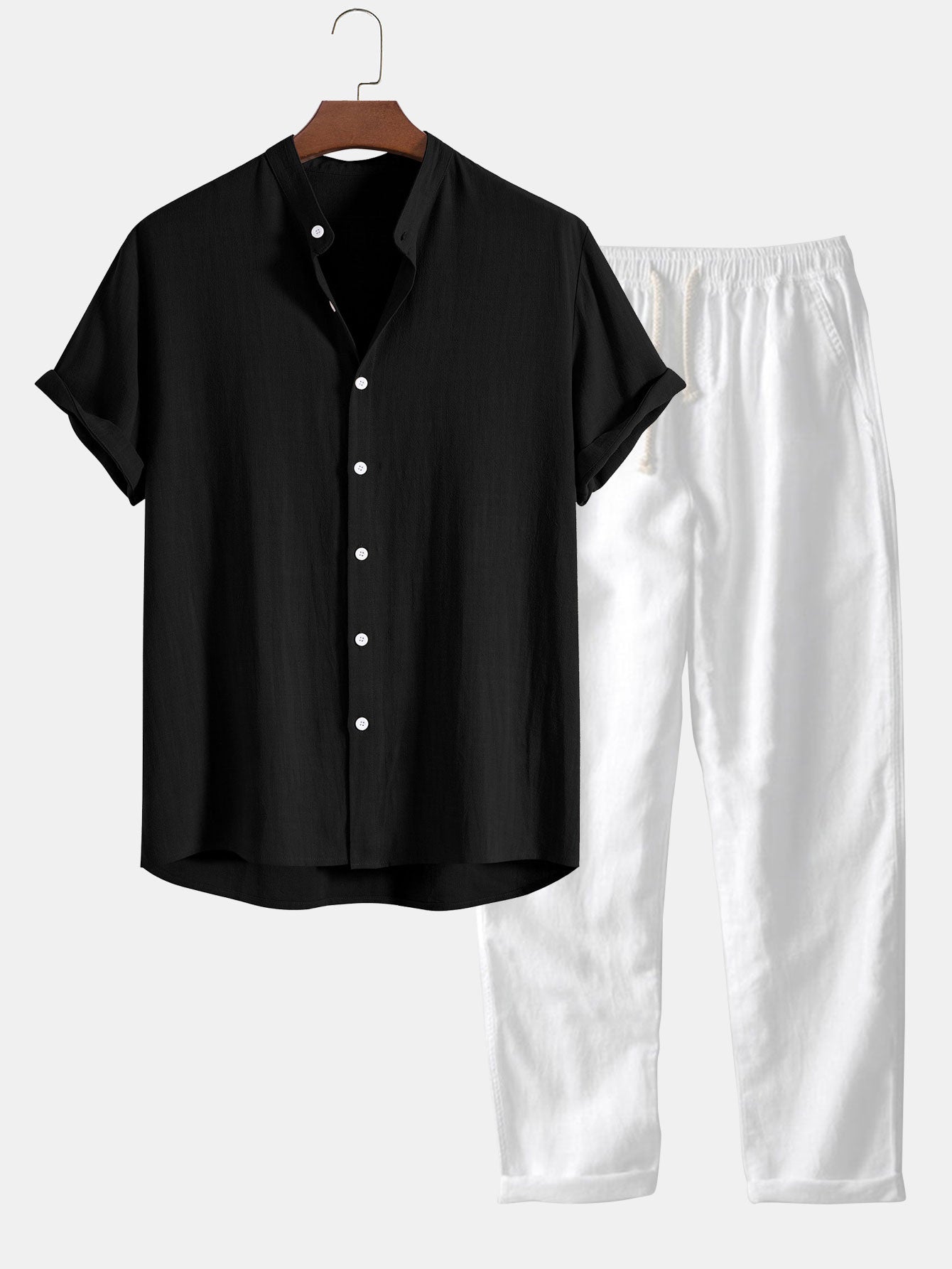 Zestawu Męskie Letni Styl | Luźny Krój | Navy, Beige, Czarny