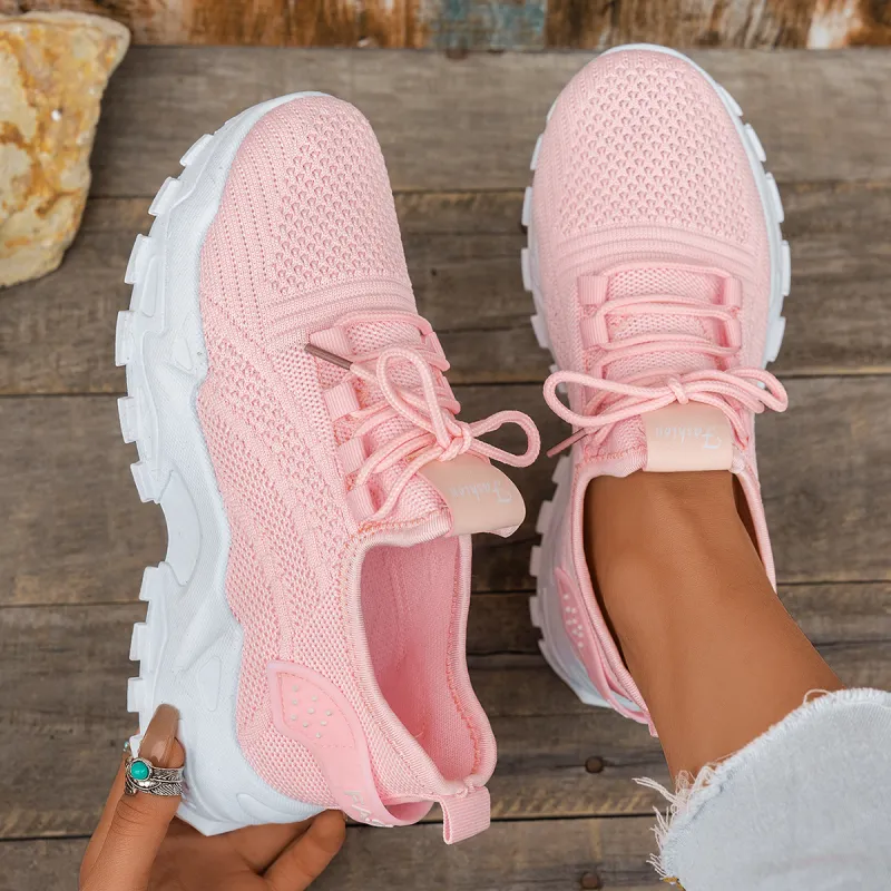 Ortopedyczne sneakersy damskie oddychające lekkie z amortyzowaną podeszwą