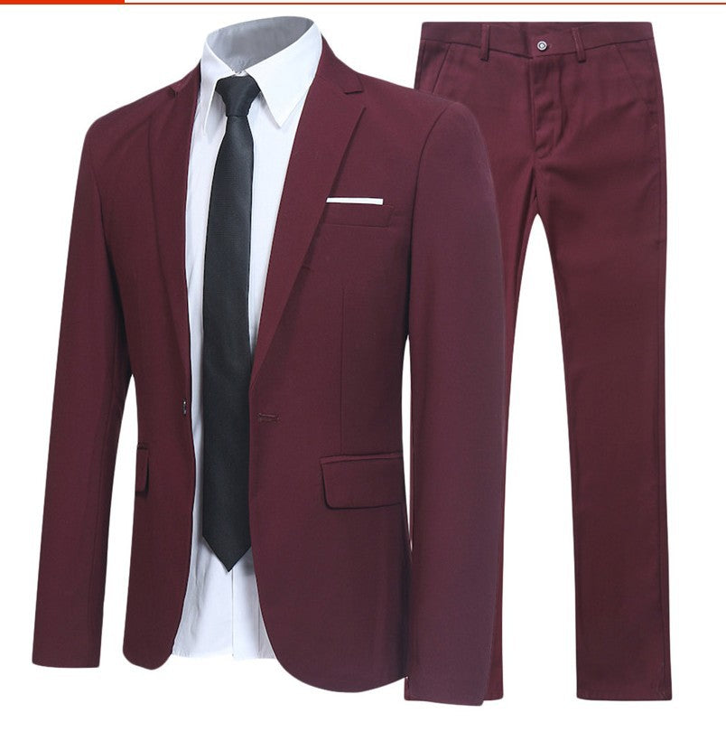 Garnitur Męski | Slim Fit, Komfort | Wielokolorowy