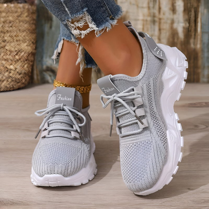 Ortopedyczne sneakersy damskie oddychające lekkie z amortyzowaną podeszwą