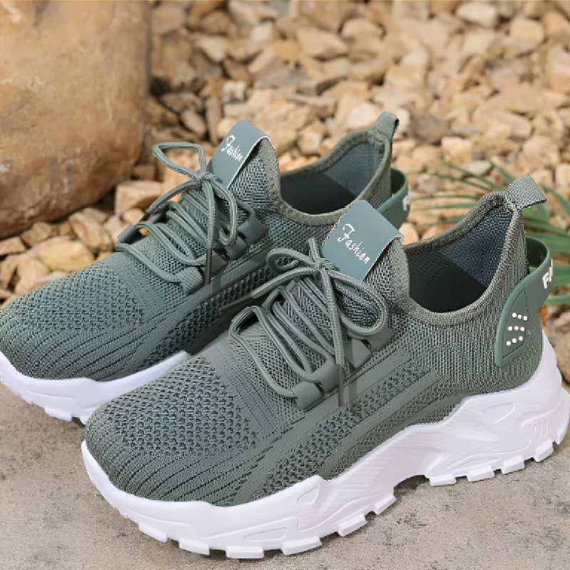 Ortopedyczne sneakersy damskie oddychające lekkie z amortyzowaną podeszwą
