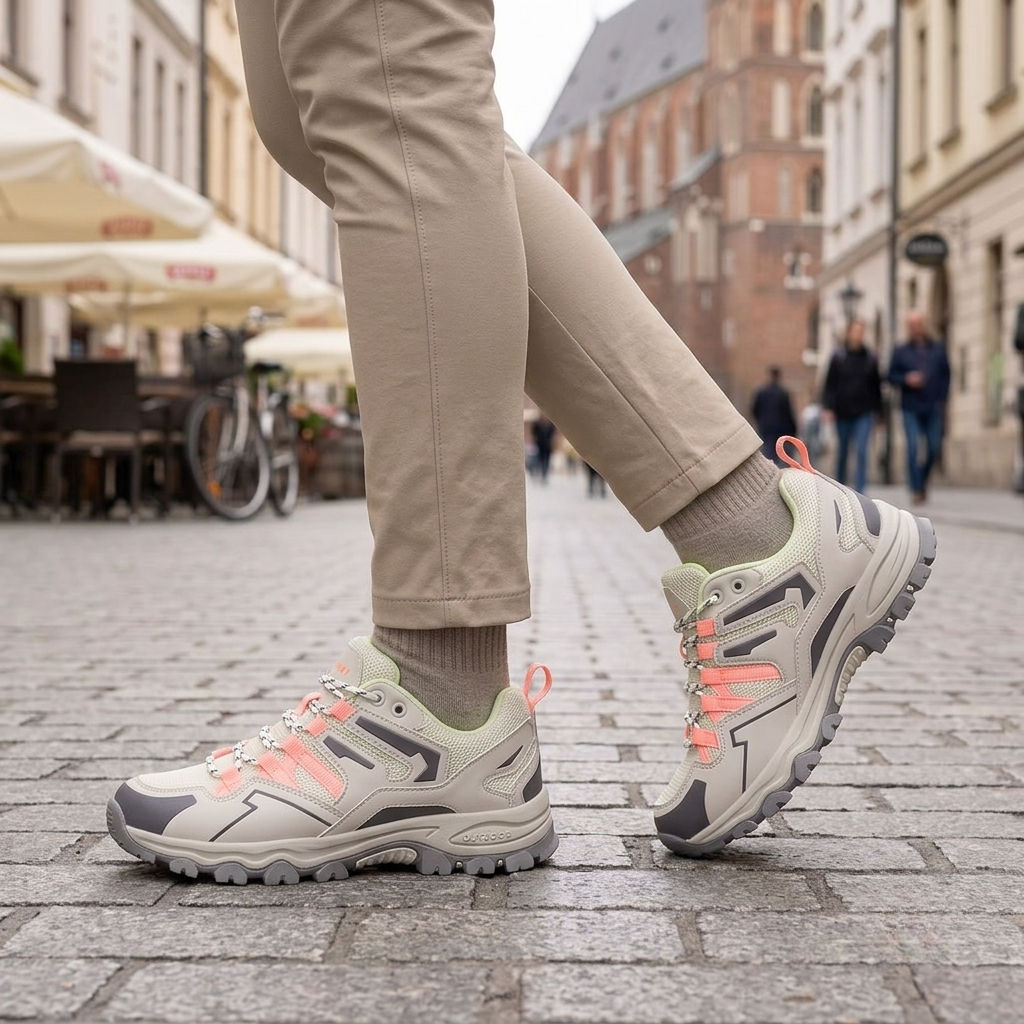 Solidne damskie buty trekkingowe wodoodporne