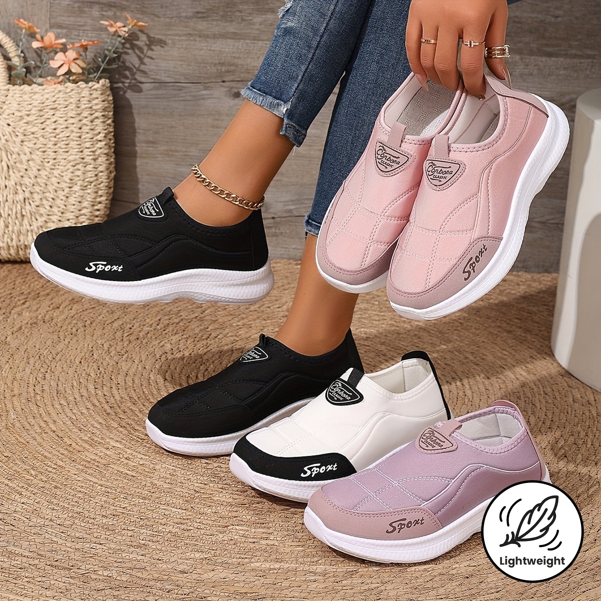 Sneakersy ortopedyczne ze wsparciem łuku stopy amortyzujące oddychające