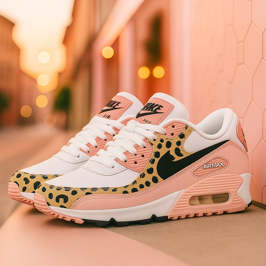 Buty damskie | Leopard Różowy | Oddychające, Wygodne