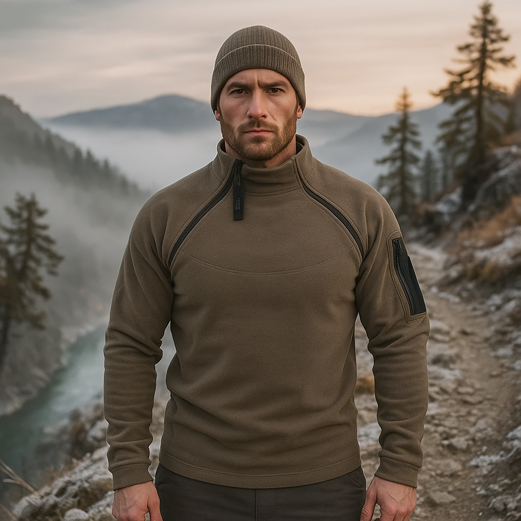 Wiatroszczelny - Taktyczny - Męski Fleece Pullover