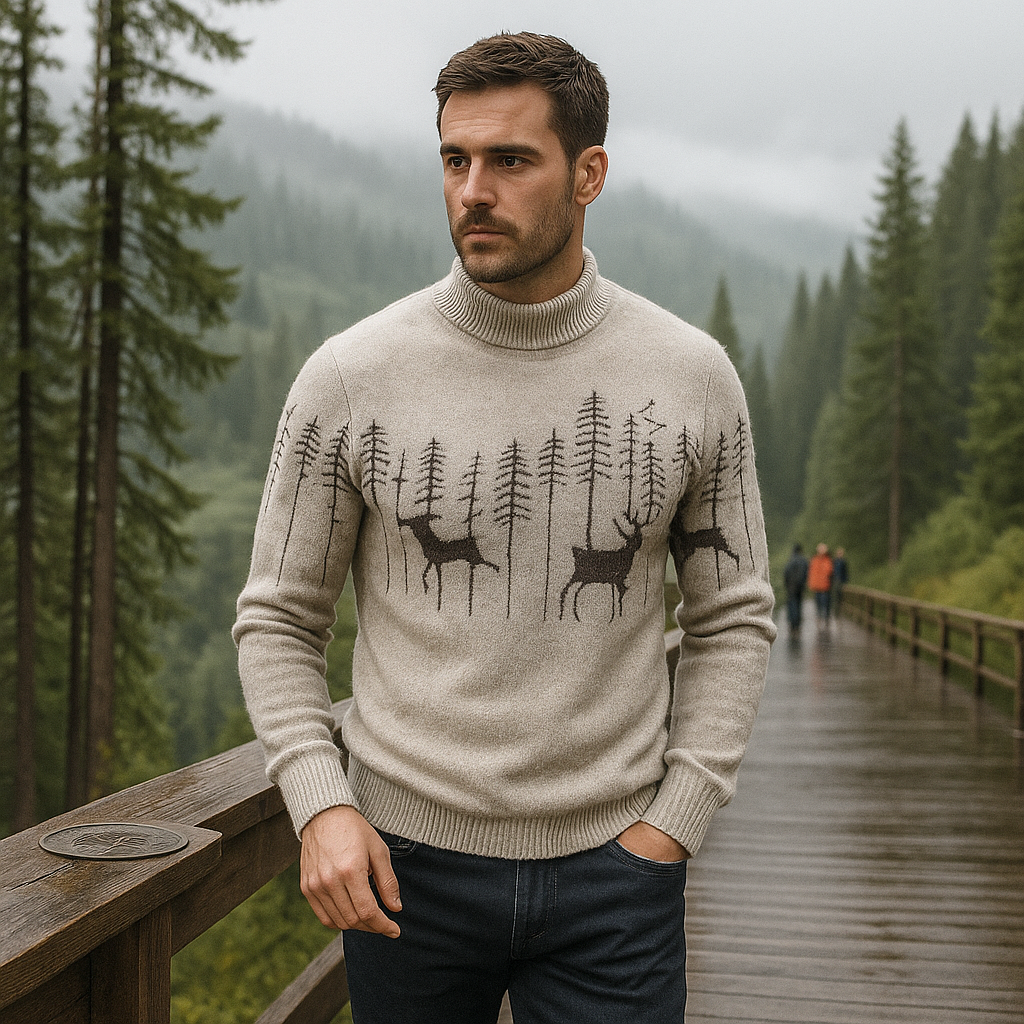 Premium Męski Sweter Świąteczny - Ciepły - Stylowy - Idealny Prezent