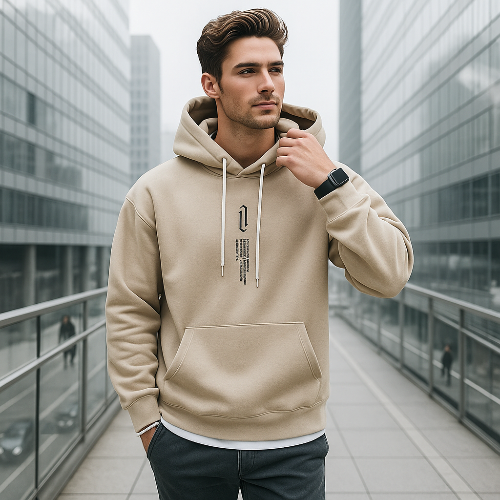 Męska Bluza z Kapturem Oversize – Stylowa i Wygodna