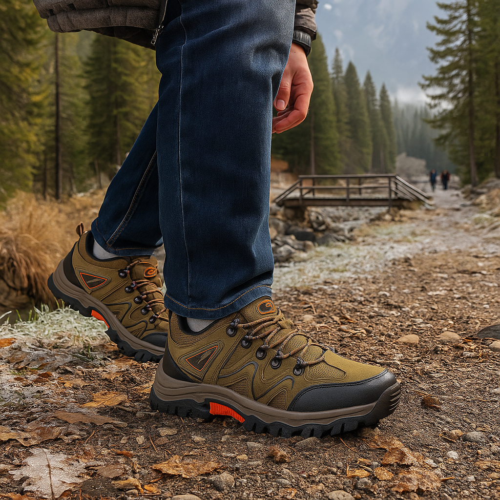 Męskie buty trekkingowe - na zewnątrz - wodoodporne - antypoślizgowe - lekkie