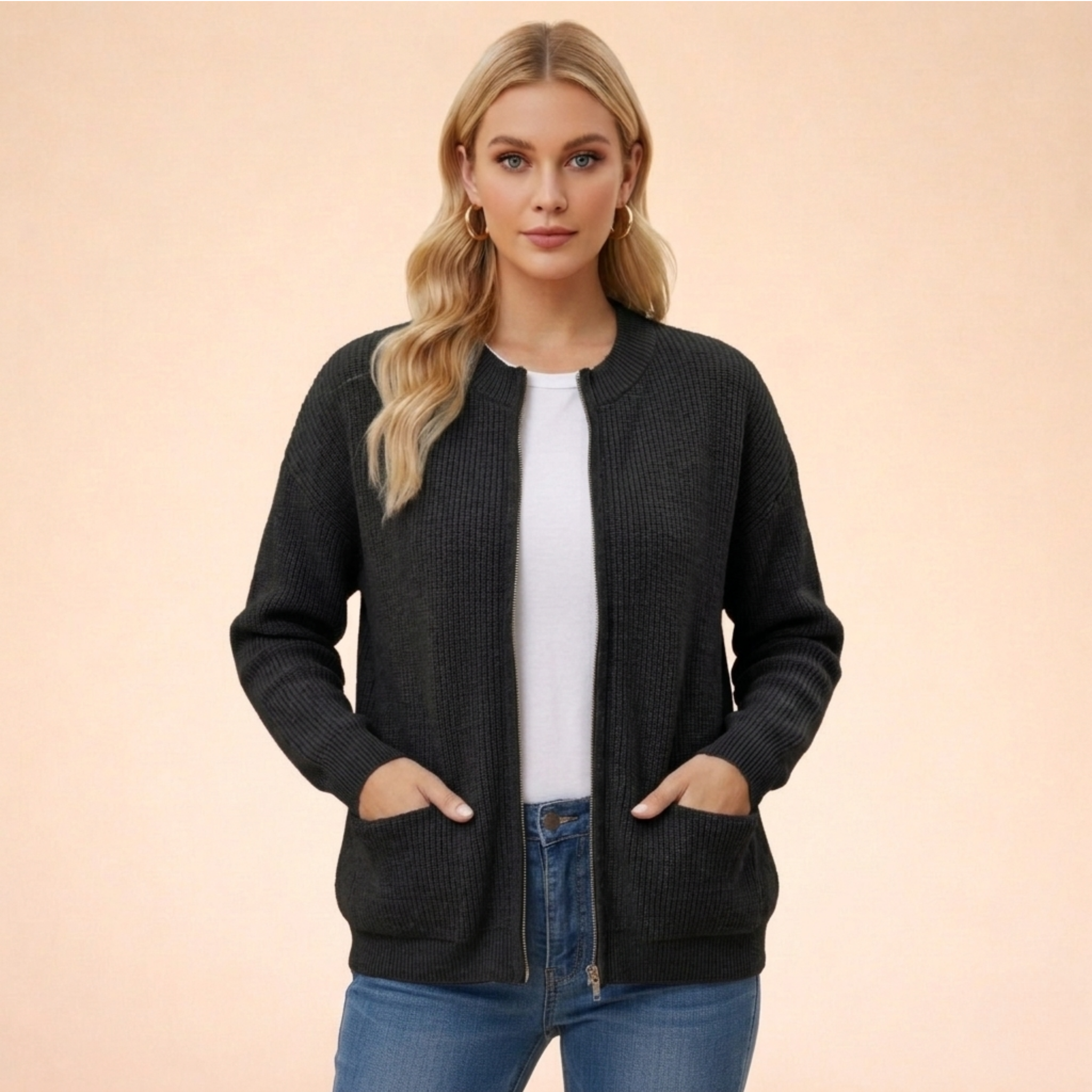 Kardigan tricot | Miękki i elegancki | Uniwersalny komfort