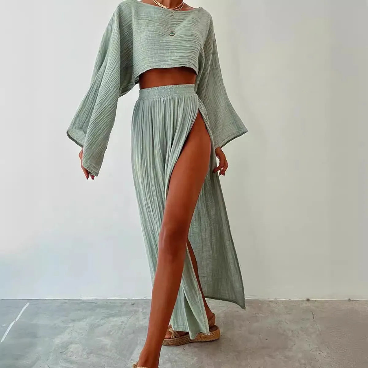 Elise - Damski dwuczęściowy zestaw - Elegancki komplet damski