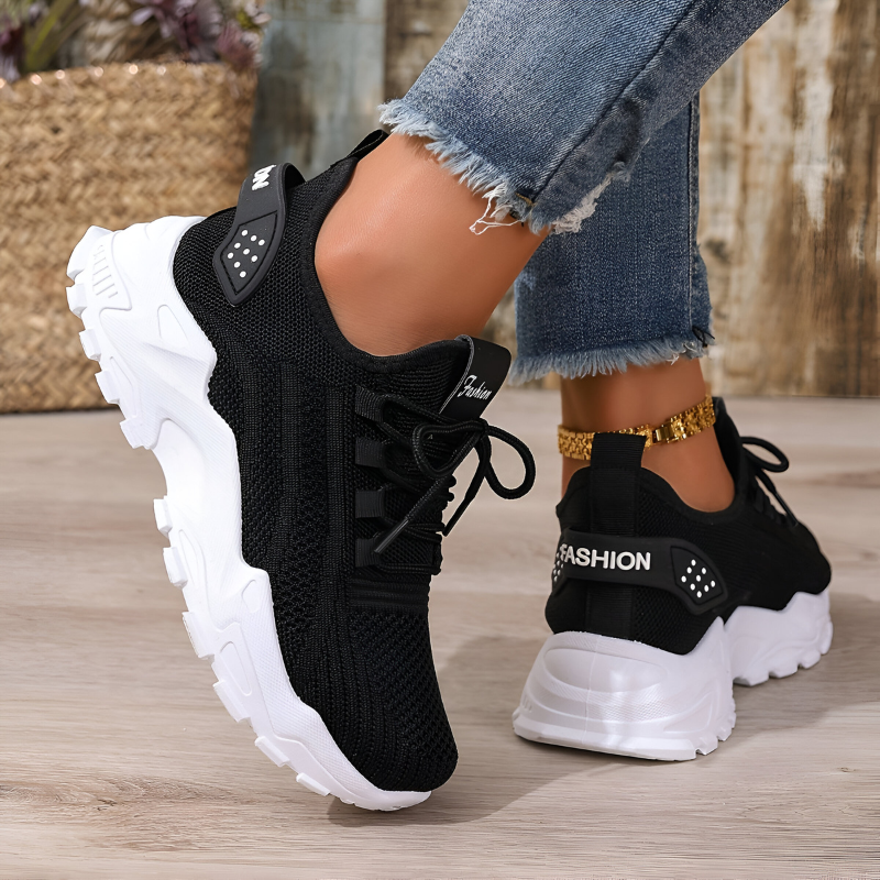 Ortopedyczne sneakersy damskie oddychające lekkie z amortyzowaną podeszwą