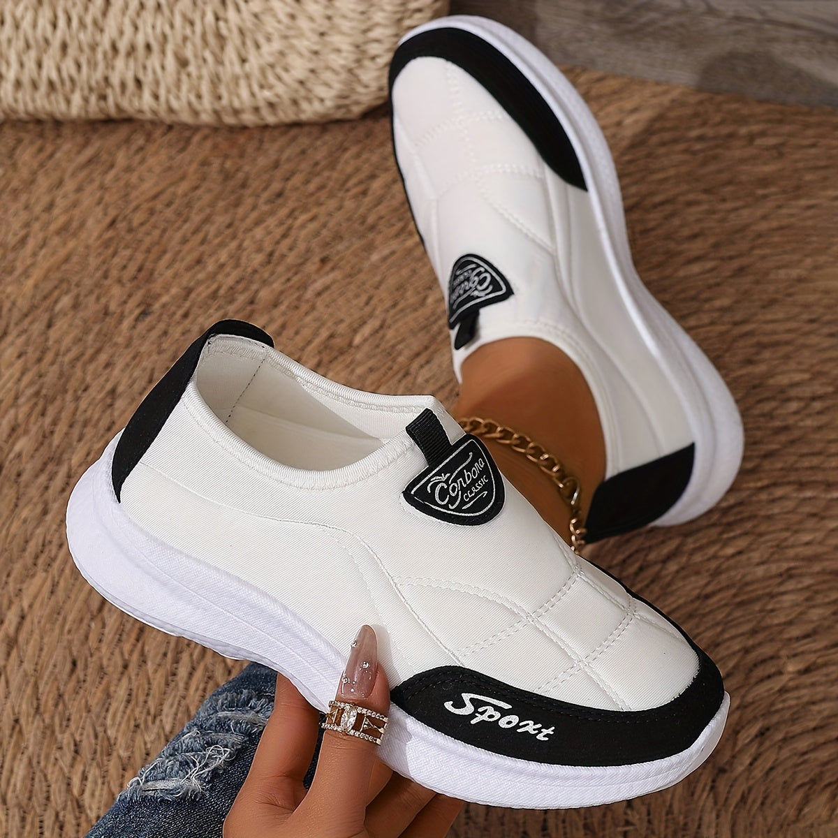 Sneakersy ortopedyczne ze wsparciem łuku stopy amortyzujące oddychające