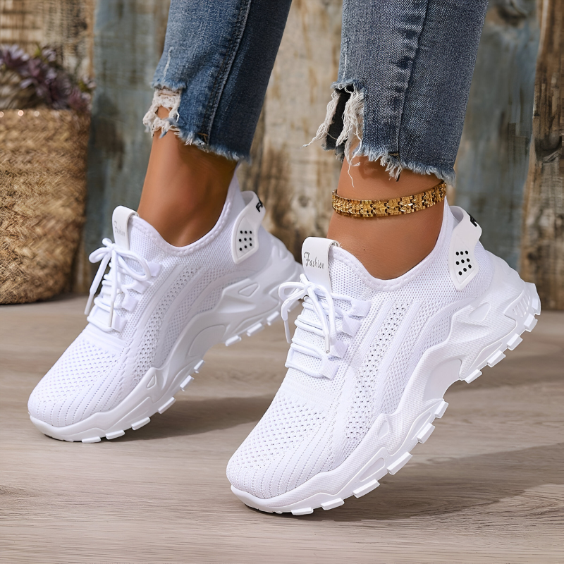 Ortopedyczne sneakersy damskie oddychające lekkie z amortyzowaną podeszwą