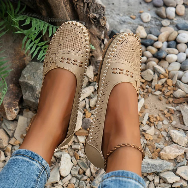 Damskie Mokasyny | Perforowane Slip-On, Oddychające