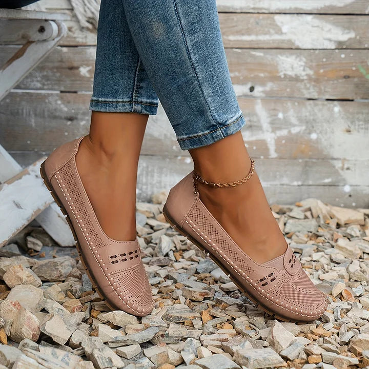 Damskie Mokasyny | Perforowane Slip-On, Oddychające