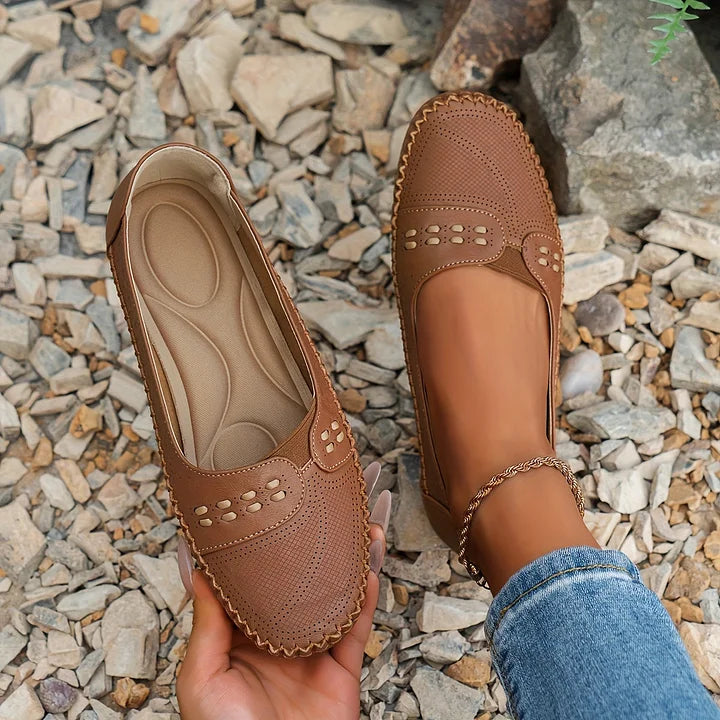 Damskie Mokasyny | Perforowane Slip-On, Oddychające