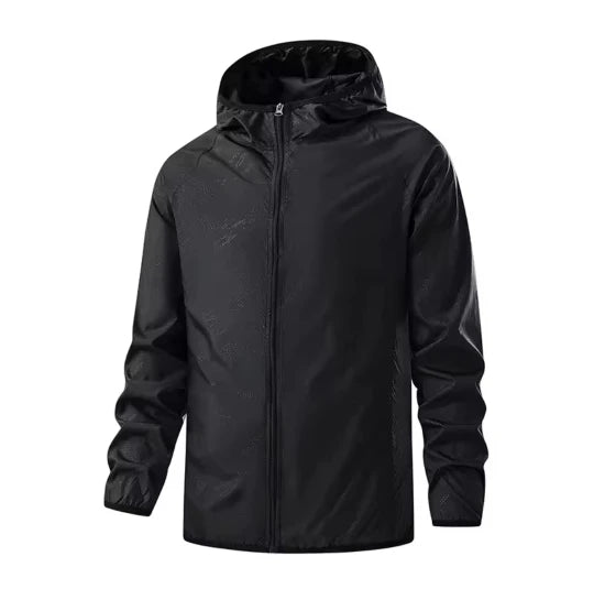 Kurtka przeciwdeszczowa unisex trekkingowa wiatrówka UPF 40 składana
