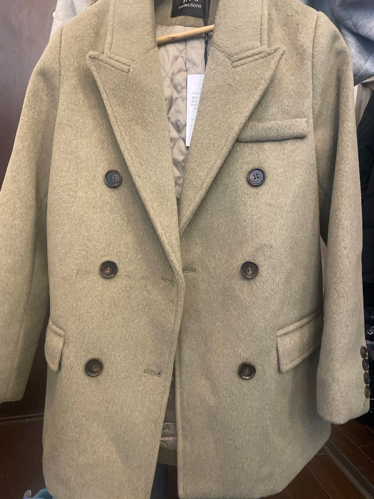 Płaszcz Damski | Dwurzędowy | Elegancki Krój Slim Fit