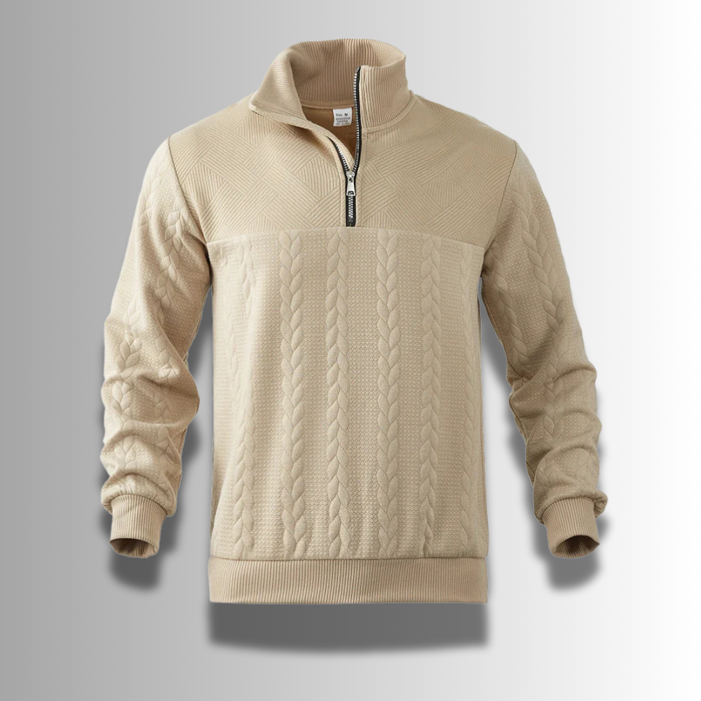 Męski sweter z wełny merino – wysokiej jakości – elegancki – ciepły