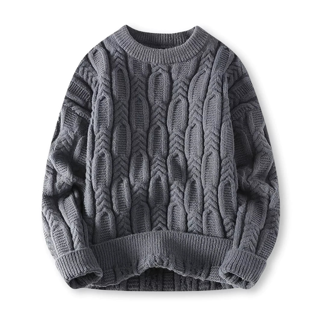Męski sweter - klasyczny - ciepły - ponadczasowy
