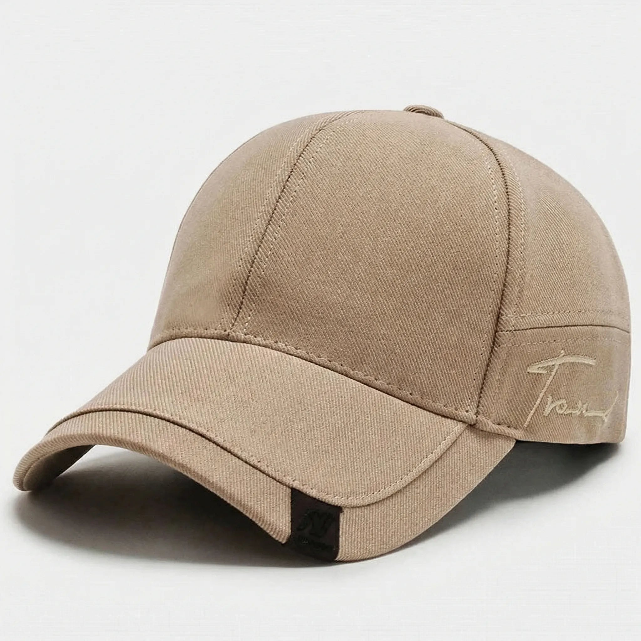 Czapka baseballowa męska | Twill z detalem