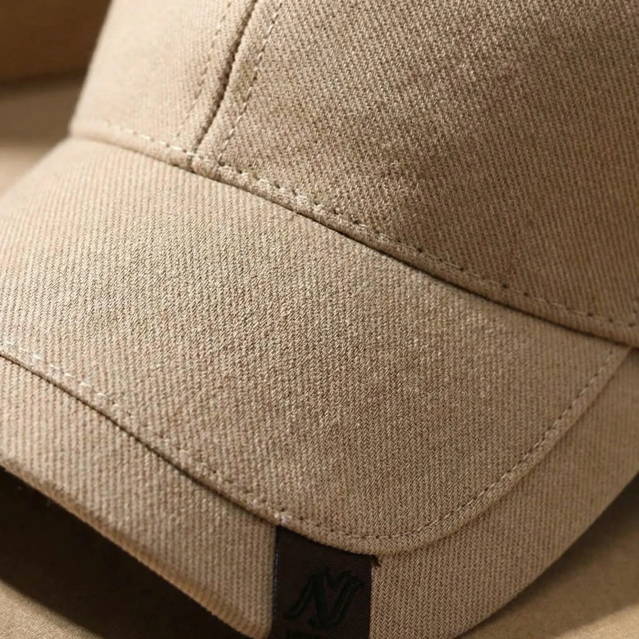 Czapka baseballowa męska | Twill z detalem