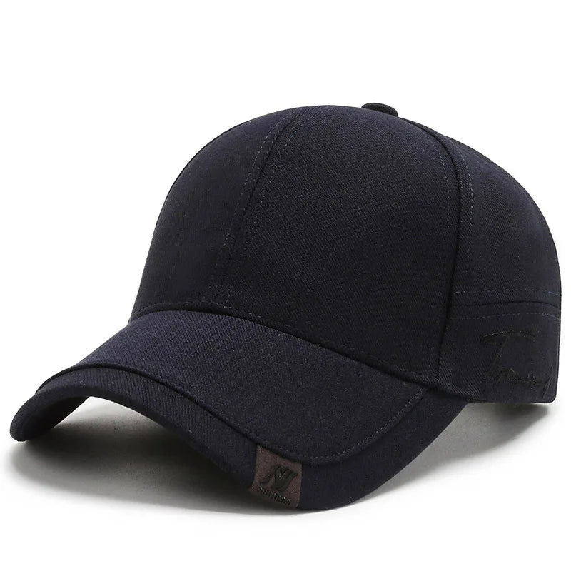 Czapka baseballowa męska | Twill z detalem