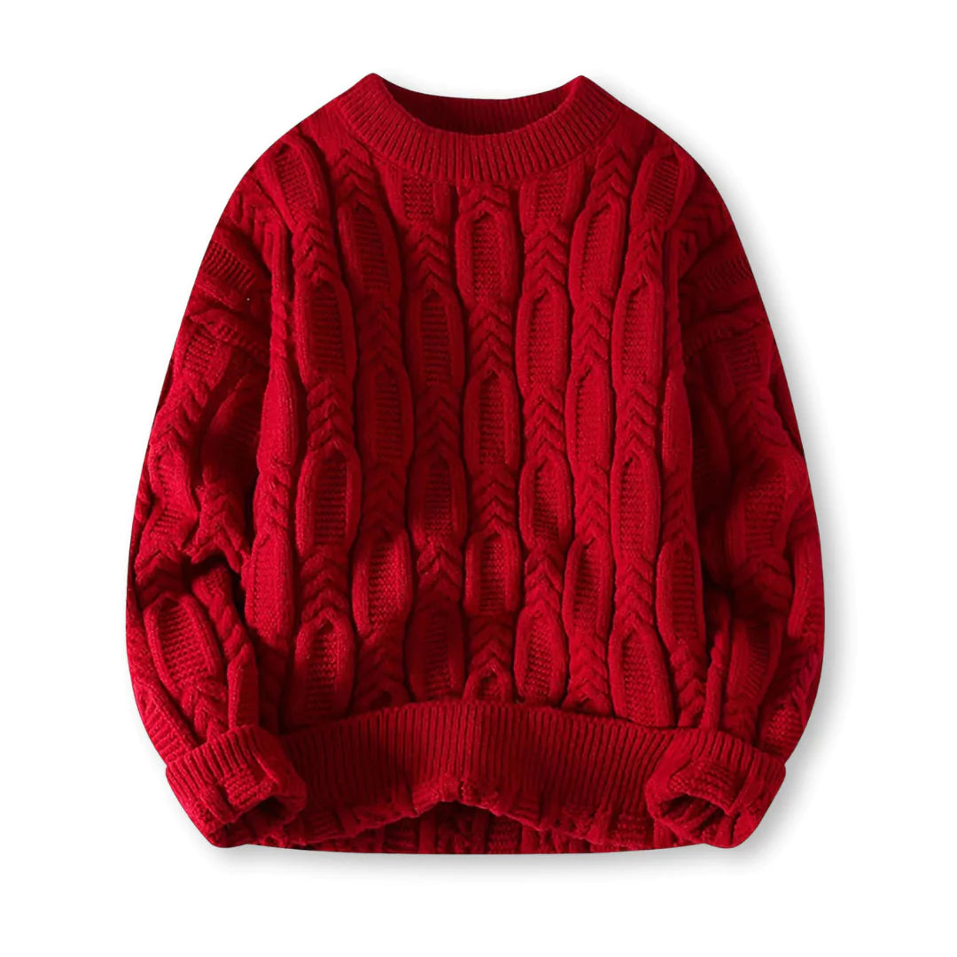 Męski sweter - klasyczny - ciepły - ponadczasowy