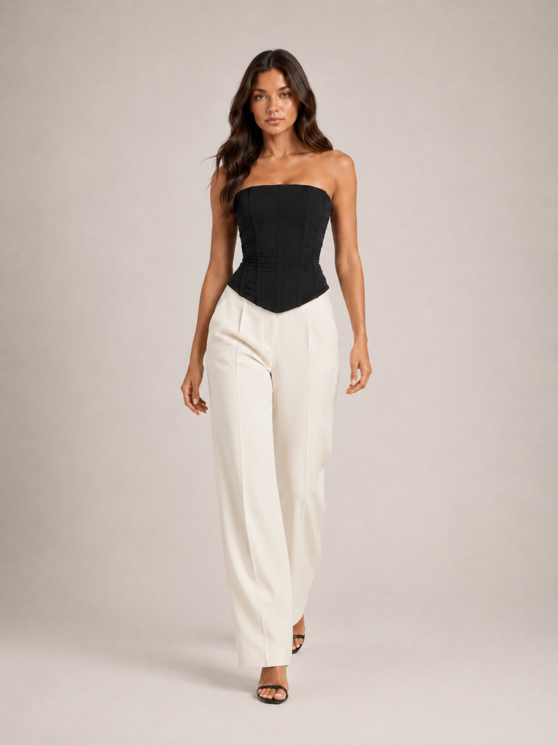 Top Corsetowy | Modelujący Krój | Regulowane Ramiączka