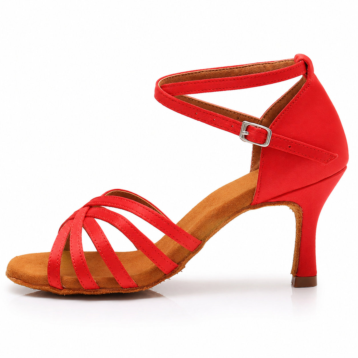 Buty Taneczne z Weluru na Spersonalizowanym Obcasie