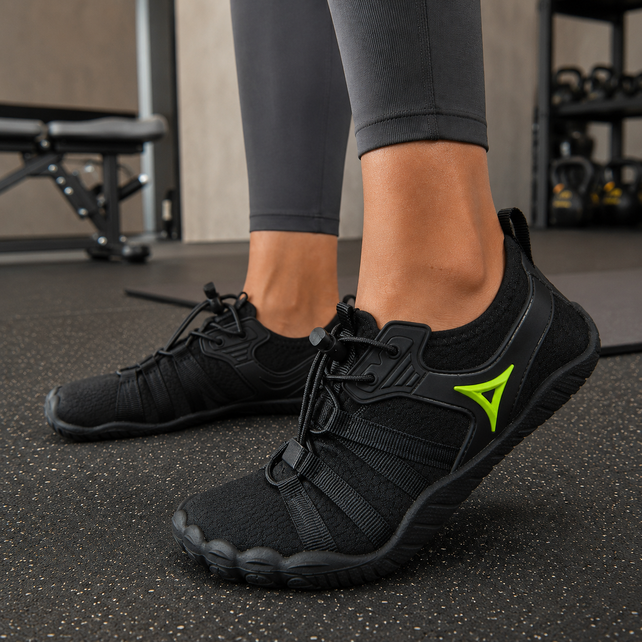 Buty do fitness bez palców | Treningowe, cichy skok, antypoślizg