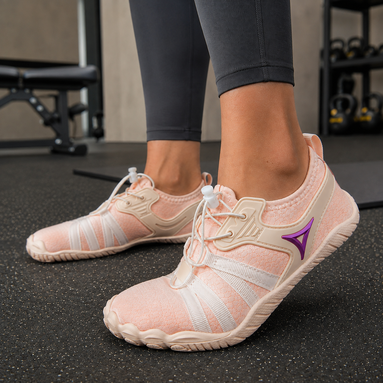 Buty do fitness bez palców | Treningowe, cichy skok, antypoślizg
