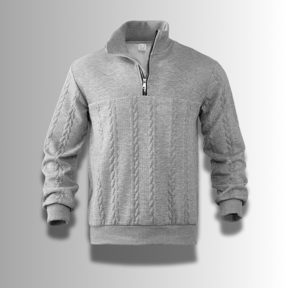 Męski sweter z wełny merino – wysokiej jakości – elegancki – ciepły