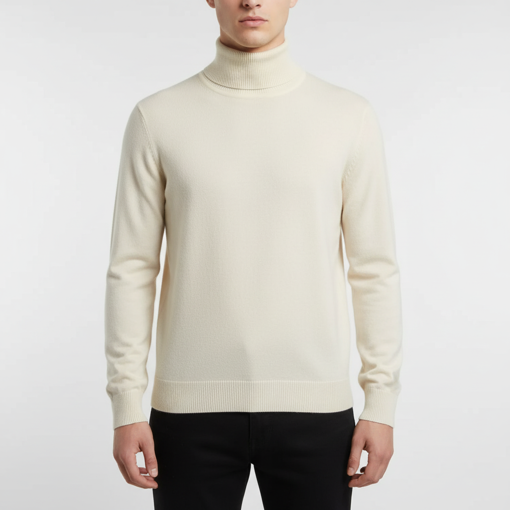 Sweter Męski Golfowy | Kaszmir, Elegancki