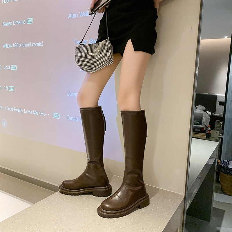 Damskie Buty ze Skóry | Czarne, Brązowe, Białe, Mleczna Herbata | Rozmiary 35-40