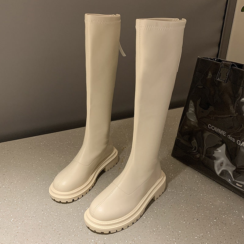 Damskie Buty ze Skóry | Czarne, Brązowe, Białe, Mleczna Herbata | Rozmiary 35-40