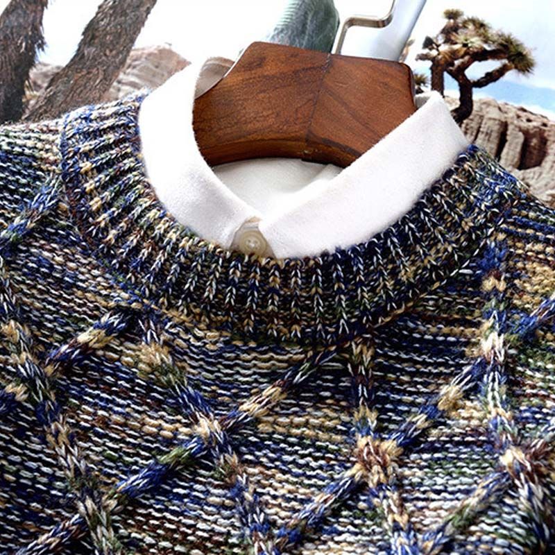 Elegancki - unikalny - męski sweter